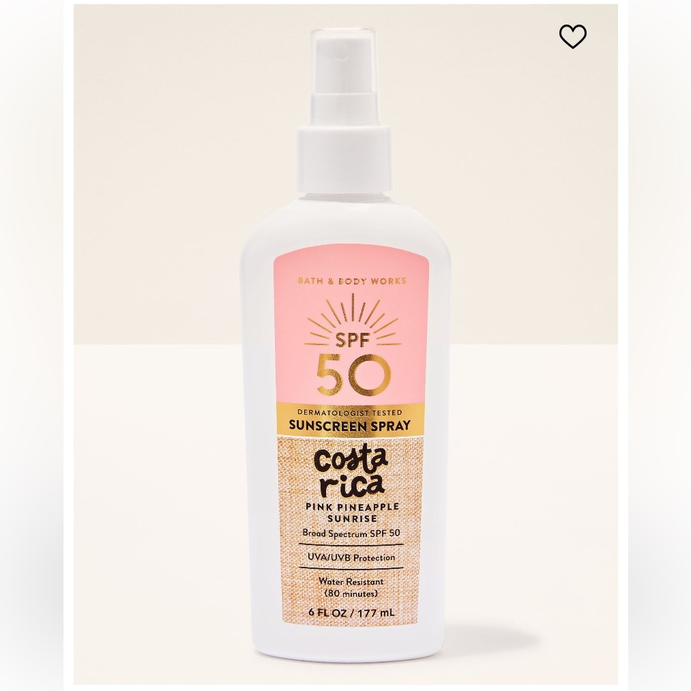 ⛱️ “Pink Pineapple Sunrise” SPF Spray Sun Care by B&BW, 6 fl oz / 177 mL, NWTag
